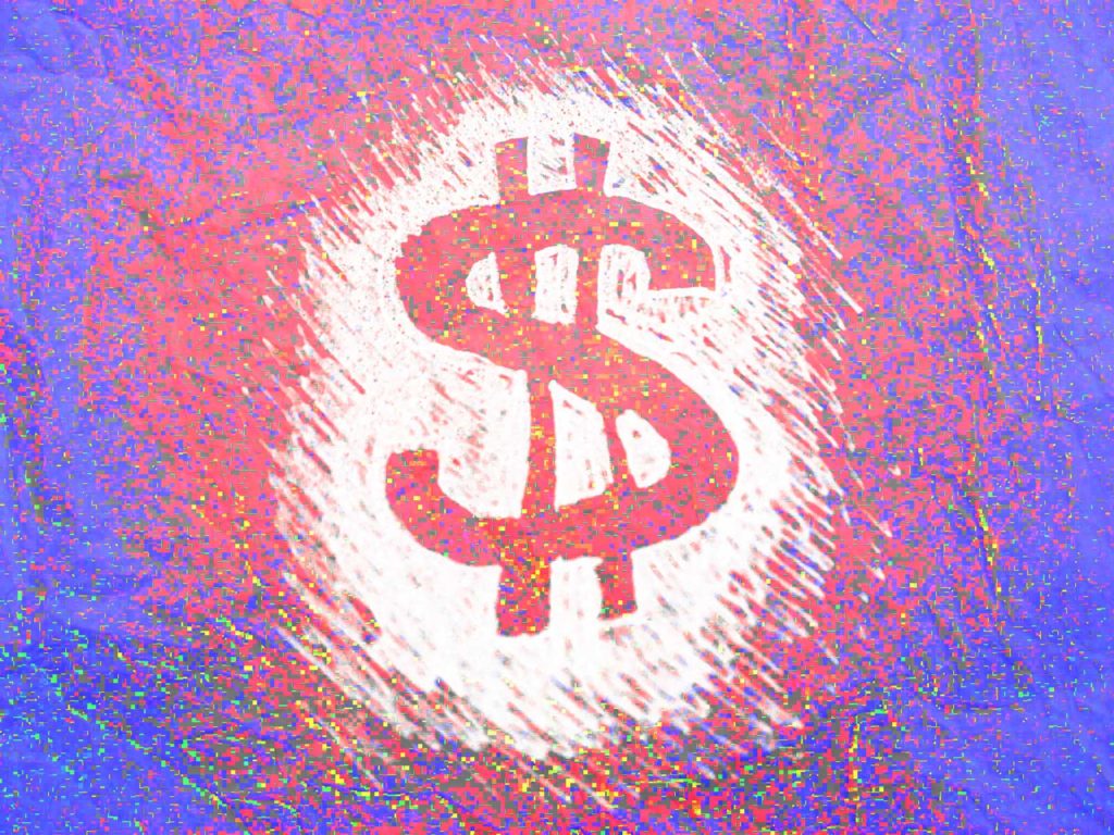 Dollar sign - art money for creative business